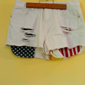 Refuge American flag shorts